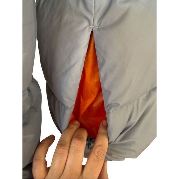 Eider Mens Orange Gray Full Zip Reversible Puffer Jacket Size Large - Picture 13 of 14